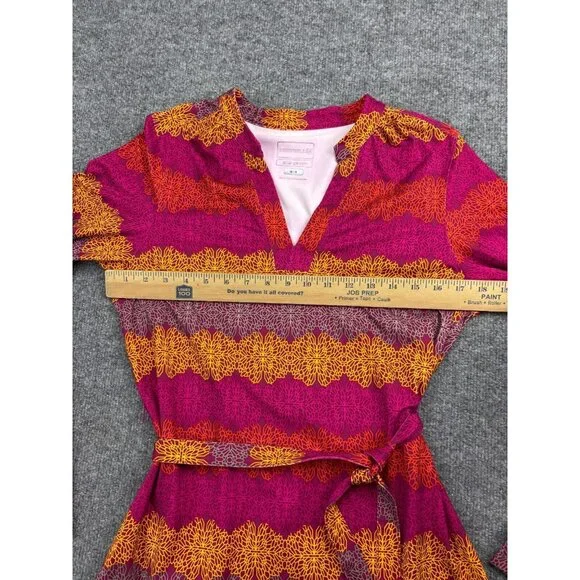 Merrell Opti Wick Shirt Women's Medium Boho Long Sleeve Belted Activewear - Picture 3 of 6